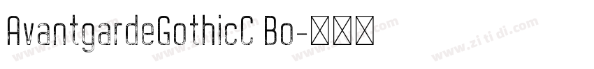 AvantgardeGothicC Bo字体转换